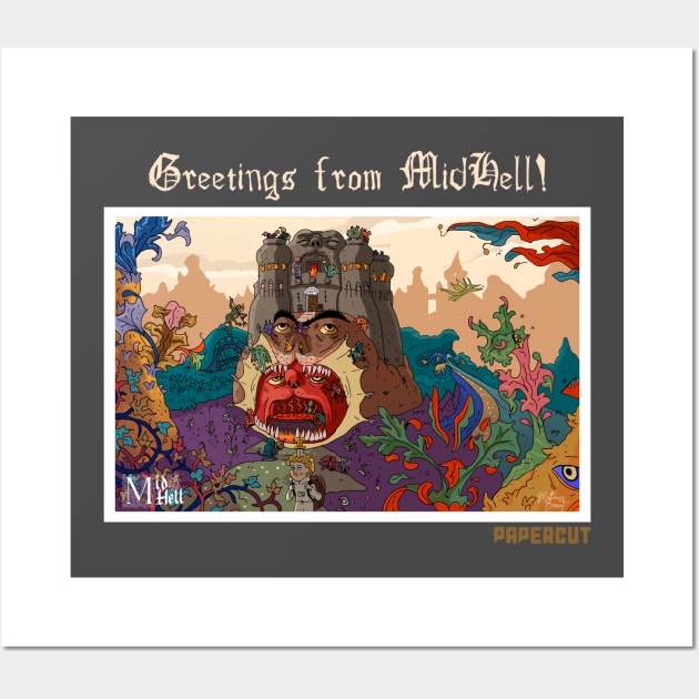 Greetings from MidHell Wall Art by EstudiosPapercut